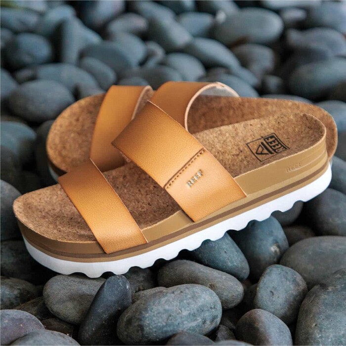 2024 Reef Mujer Cushion Vista Hi Sandalias CI8095 - Natural Braid